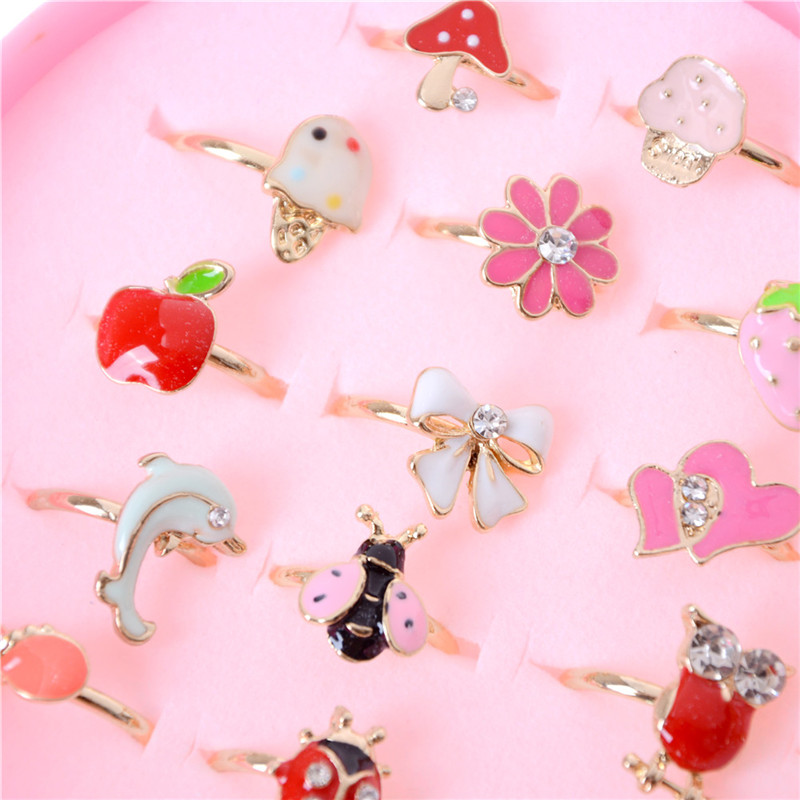 Set 2 Nhẫn Đính Đá Thời Trang Cho Nữ