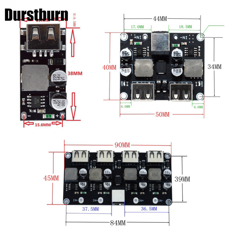 Mạch Hạ Áp Usb 3.0 Qc2.0 Dc-Dc 6-32v 9v 12v 24v Sang 5v