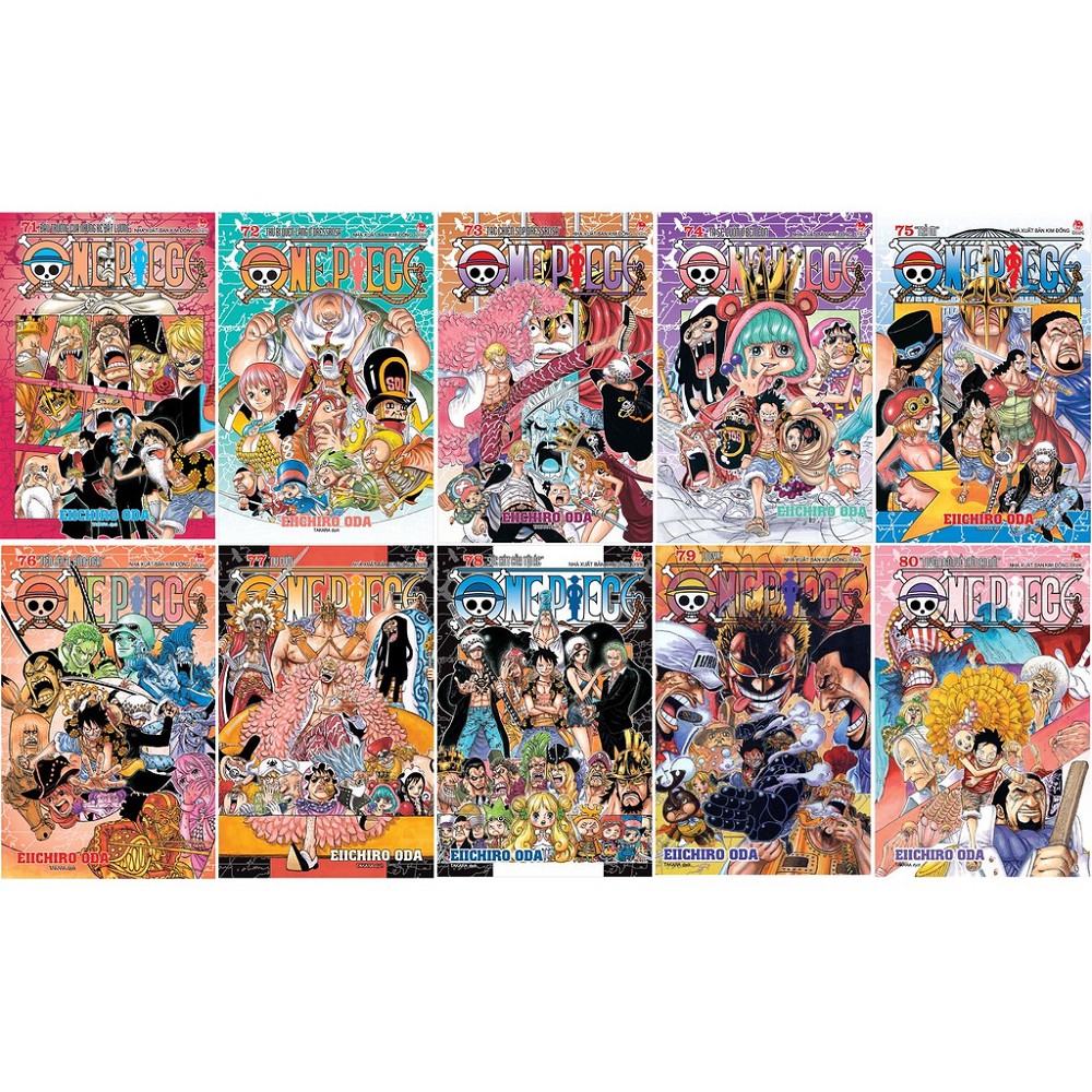 Combo sách - Truyện tranh ONE PIECE Vua hải tặc (Lẻ tùy chọn 10 cuốn) - Tác giả:  Eiichiro Oda