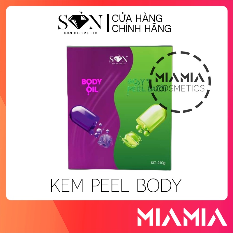 Combo Kem Body Peel Bưởi SON Cosmetics Chính Hãng - Kem Peel Da Dưỡng Trắng Giảm Thâm