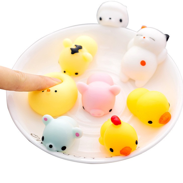 Đồ chơi nắn bóp mini dễ thương giúp giảm căng thẳng cho người lớn và trẻ em