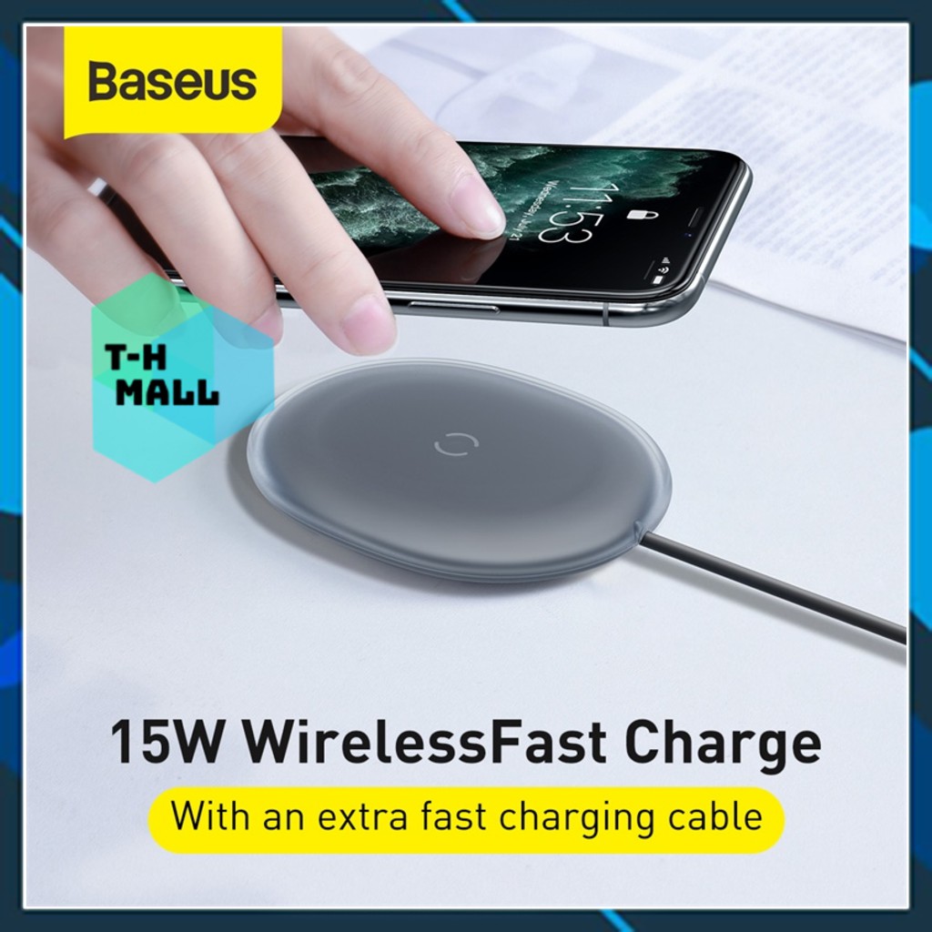 Đế sạc nhanh không dây 15W Baseus Jelly Wireless Charger cho iPhone/ Samsung/ Xiaomi/ Airpod Pro