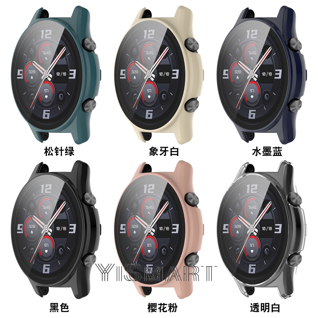 Phù Hợp Ốp Nhựa PC Cứng + Kính Cường Lực Bảo Vệ Cho Đồng Hồ Honor GS3 Honor GS3