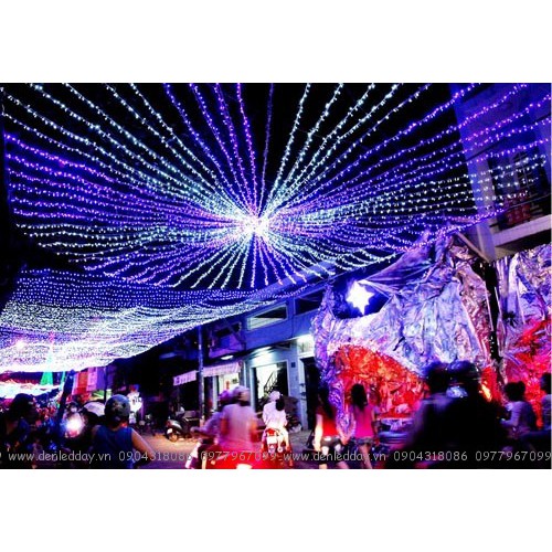 Dây đèn chớp trang trí Noel cắm điện