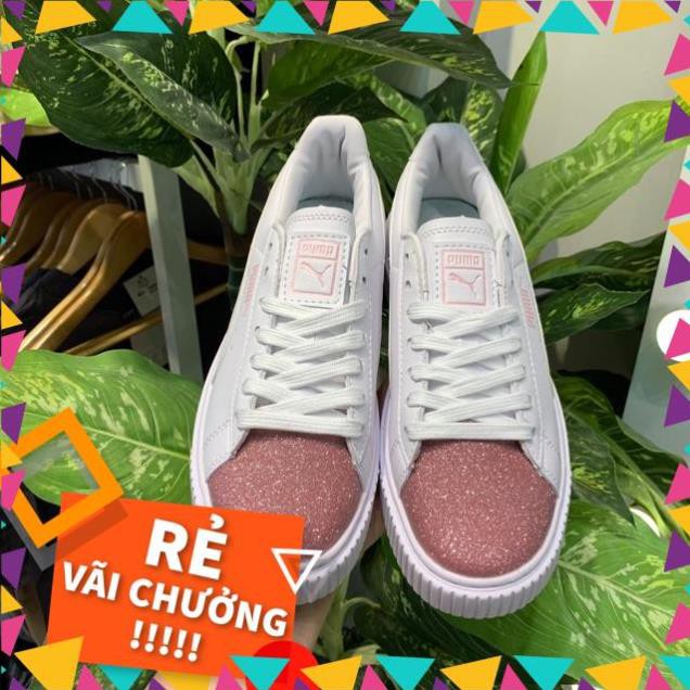 𝐓ế𝐭🌺 HÈ (ẢNH THẬT) Giày puma mũi nhũ hồng Cao Cấp việt nam 💎 Uy tín . NEW new 2020 . new . * !