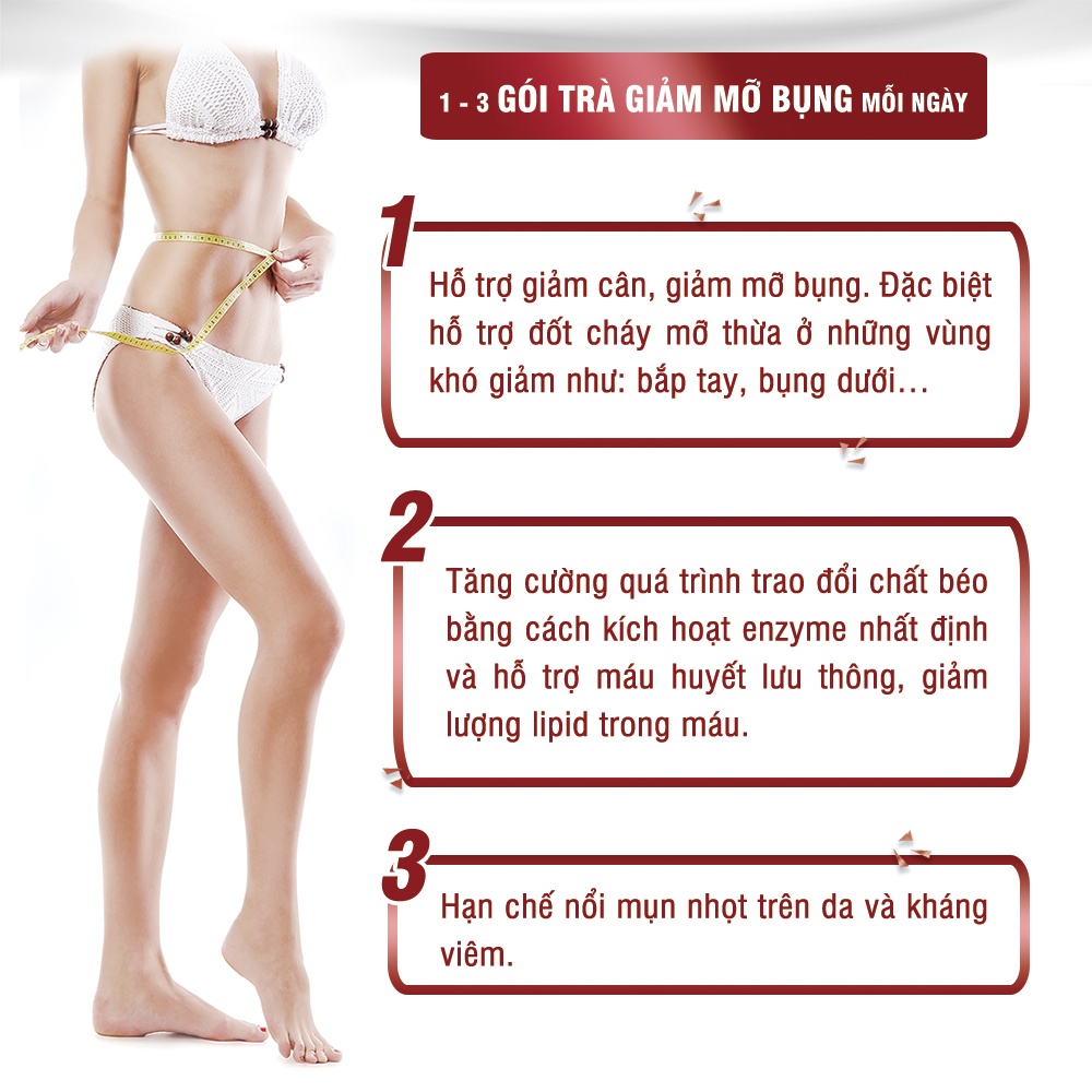 Combo 2 gói trà giảm mỡ bụng Nhật Genpi Orihiro, hỗ trợ giảm cân, đốt mỡ không cần ăn kiêng, 2 gói x 60 túi lọc GEN02