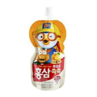 NƯỚC TRÁI CÂY GINSENG PORORO - 100ML VỊ CAM