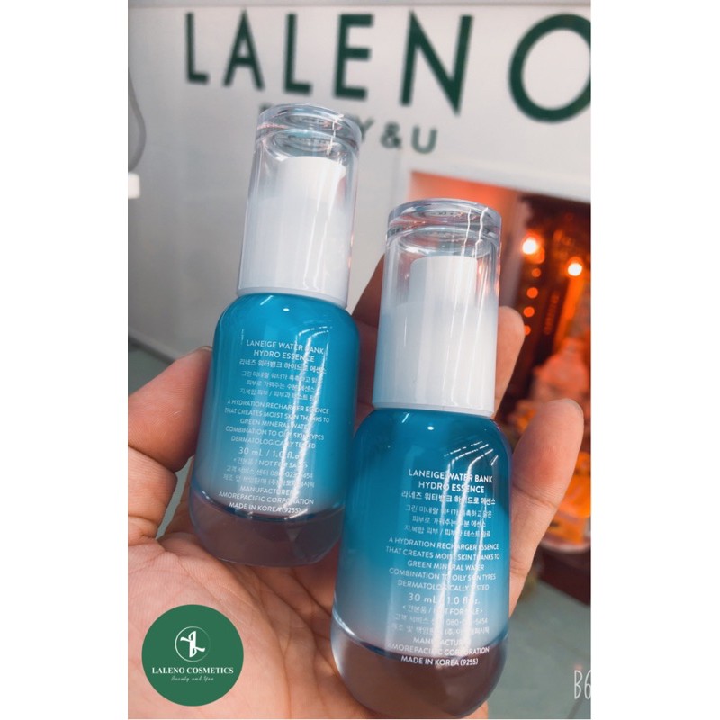 LANEIGE WATER BANK HYDRO ESSENCE 30ML - TINH CHẤT CẤP NƯỚC VÀ GIỮ ẨM CHO DA MỀM MỊN, TƯƠI SÁNG LANEIGE