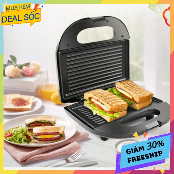 Máy nướng kẹp bánh mì, nướng thịt Haeger 750W