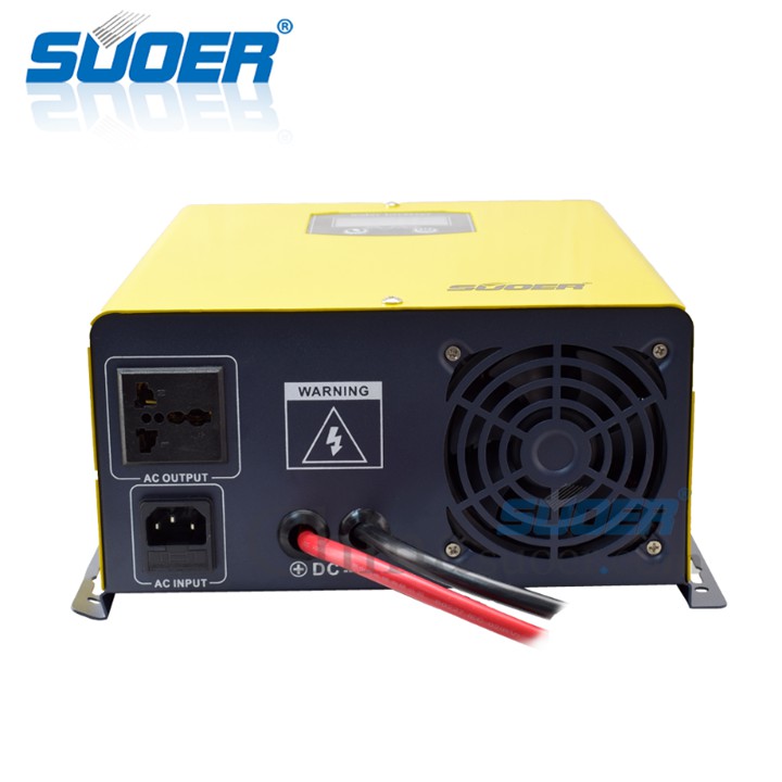 Bộ chuyển đổi điện sin chuẩn 1000w 12v lên 220v  có sạc ắc quy 15a và UPS hãng Suoer