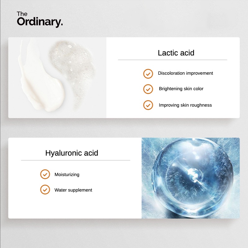 The Ordinary Lactic Acid 10% + HA - Tẩy Tế Bào Chết Làm Sáng Da Mờ Thâm 30ml