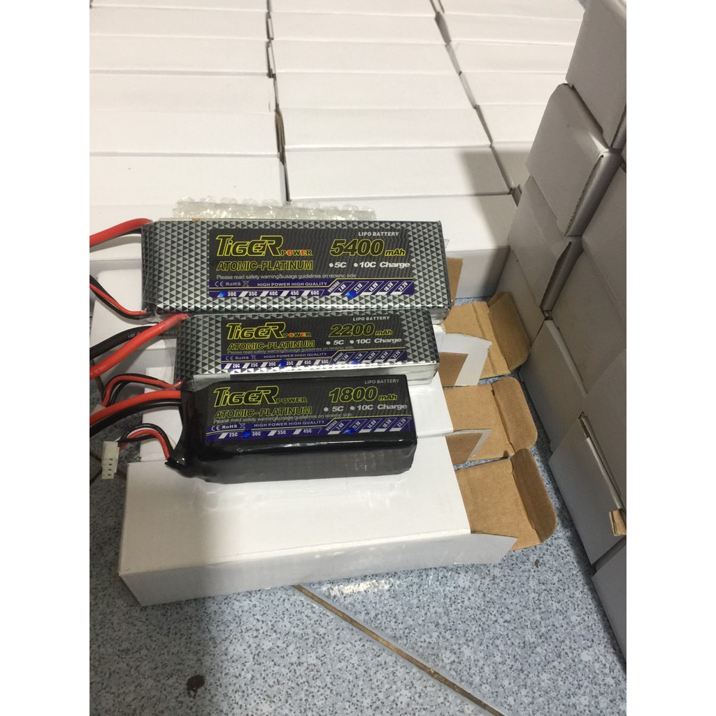 Pin 2S, 3S, 4S LiPo Tiger / Sáng tạo & Khám phá RC chất lượng cao - Hàng chính hãng