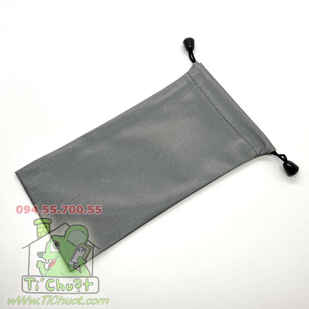 Túi Dây Rút Vải Bóng Chống Thấm Nước Đựng Phụ Kiện Điện Thoại, Pin Sạc Dự Phòng, Tai Nghe