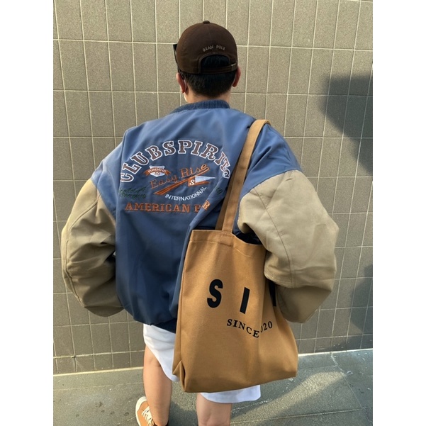 TÚI TOTE BAG IN CHỮ SIAM MÀU ĐEN ĐƠN GIẢN