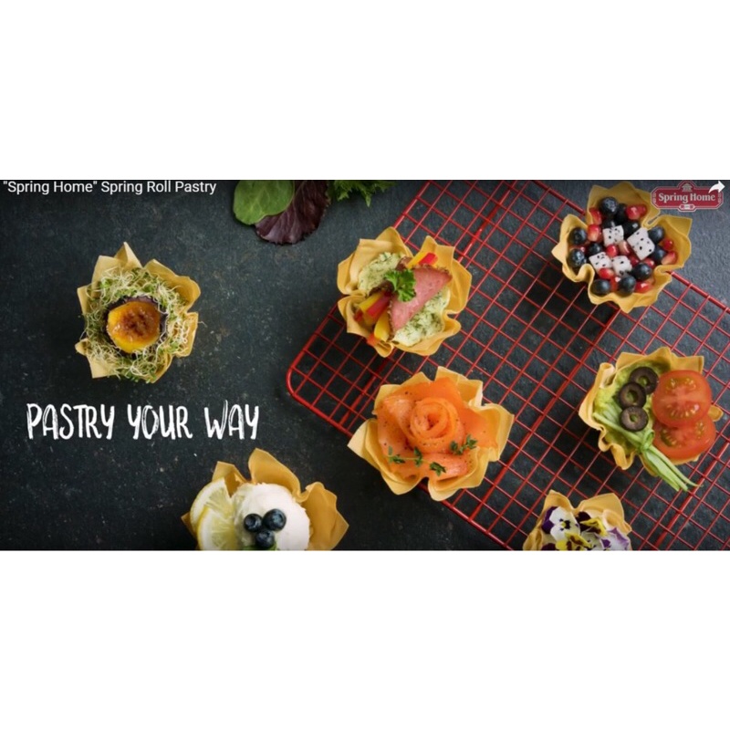 Thùng 20 Bịch Bánh Tráng Chả Giò Spring Home Tyj Spring Roll Pastry 550gr/ 19cm/ 7.5" - Singapore