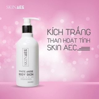 [KÍCH TRẮNG] Sữa Tắm Ủ Kích Trắng Than Hoạt Tính SKIN AEC