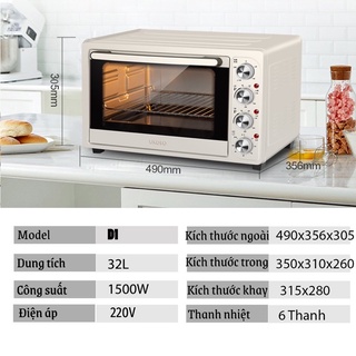 Lò nướng Ukoeo 32L