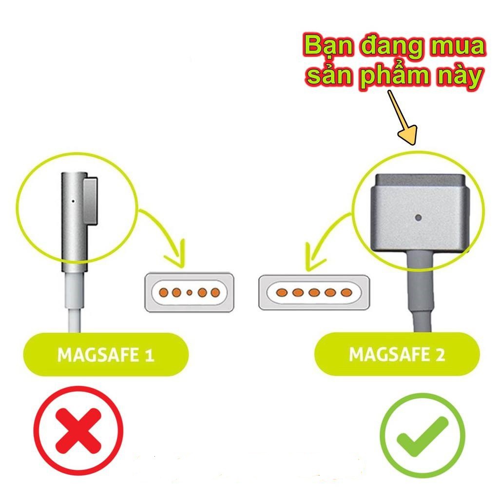 SẠC Mac-B00k Air 11" 45W A1436 A1466 - 2012 2013 2014 2015 2016 2017 Magsafe2