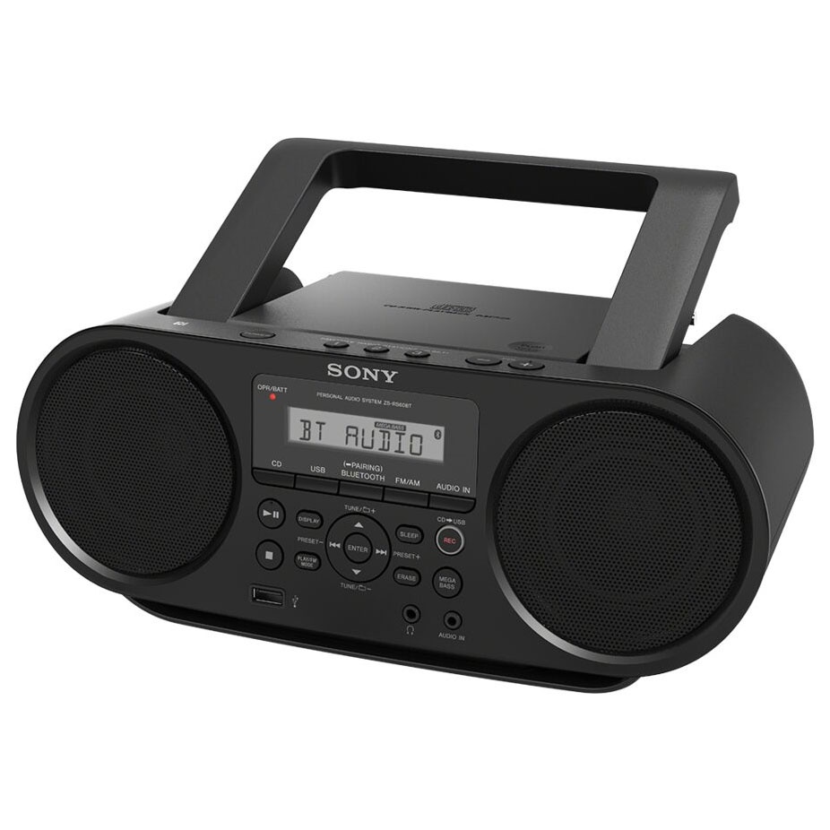 NEW Full box - Máy Radio Sony ZS-RS60BT CD Boombox có Bluetooth NFC