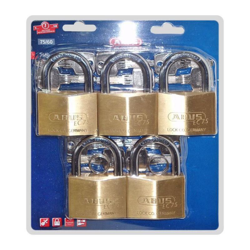 Khóa Đồng ABUS 75/60 Bộ MK5 - BỘ 5 KHOÁ