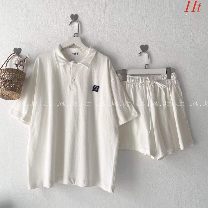 Bộ đùi polo logo bò sữa H2B666