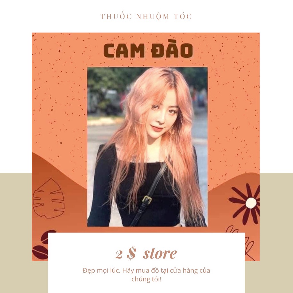 Thuốc Nhuộm tóc màu Cam Đào | Ảnh Thật