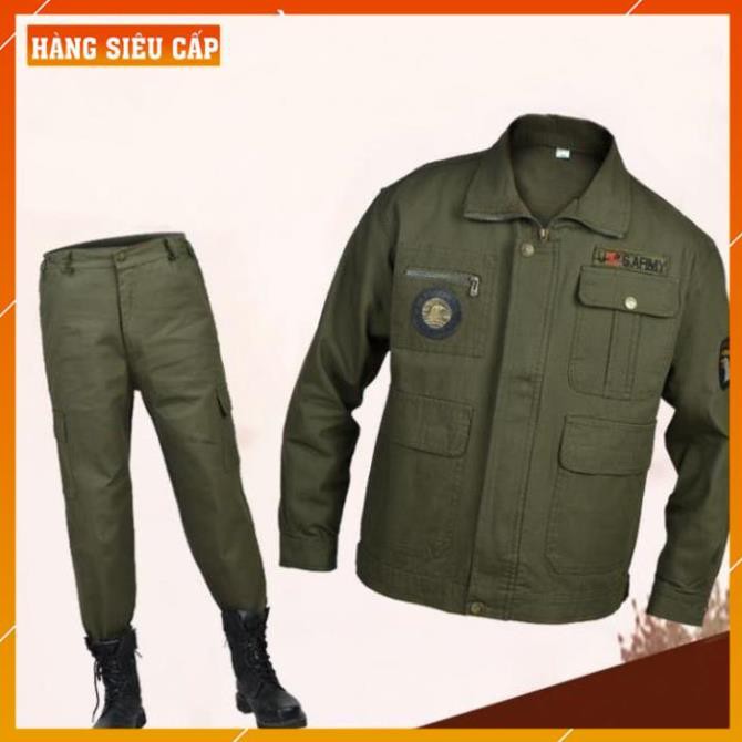 [FreeShip – hàng Auth] Quần Áo Lính Mỹ US ARMY Giá Rẻ - Quần Túi Hộp Nam Kiểu Lính Rằn Ri