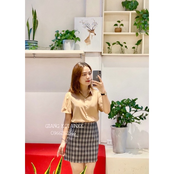 Sơ mi cổ đức tay chuông Giangkoivnxk
