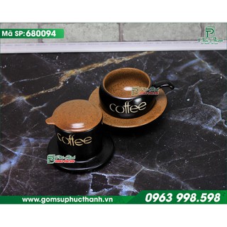 Phin pha cafe bằng sứ đẹp màu cà phê men Gốm