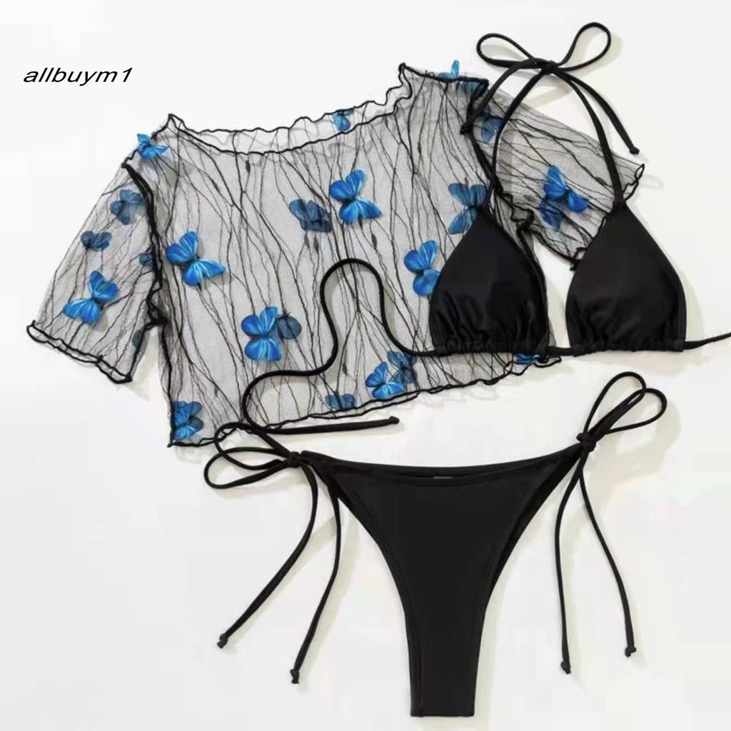 Bộ Đồ Bơi bikini Xuyên Thấu Thoải Mái Dễ Điều Chỉnh Cho Nữ