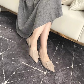 Giày mũi nhọn da mềm