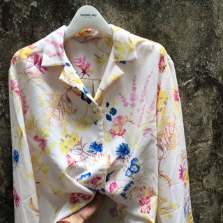 Sơ mi hoa 8SECOND dáng rộng ngang