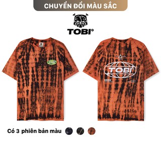 Áo Thun tay lỡ TieDye unisex chính hãng local brand TOBI - 100% Cotton, thoáng mát