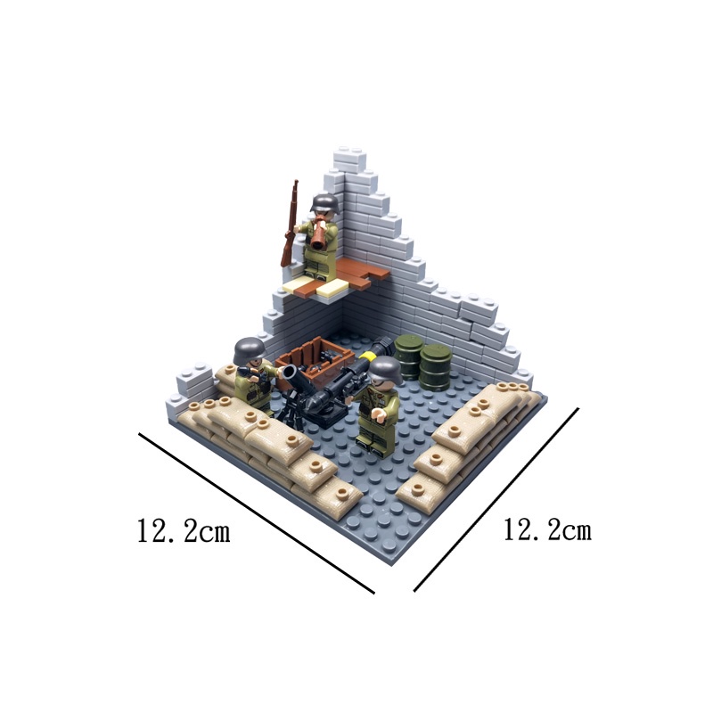 Bộ Đồ Chơi Lắp Ráp Lego Mô Hình Chiến Tranh Thế Giới Thứ Hai II Ruin