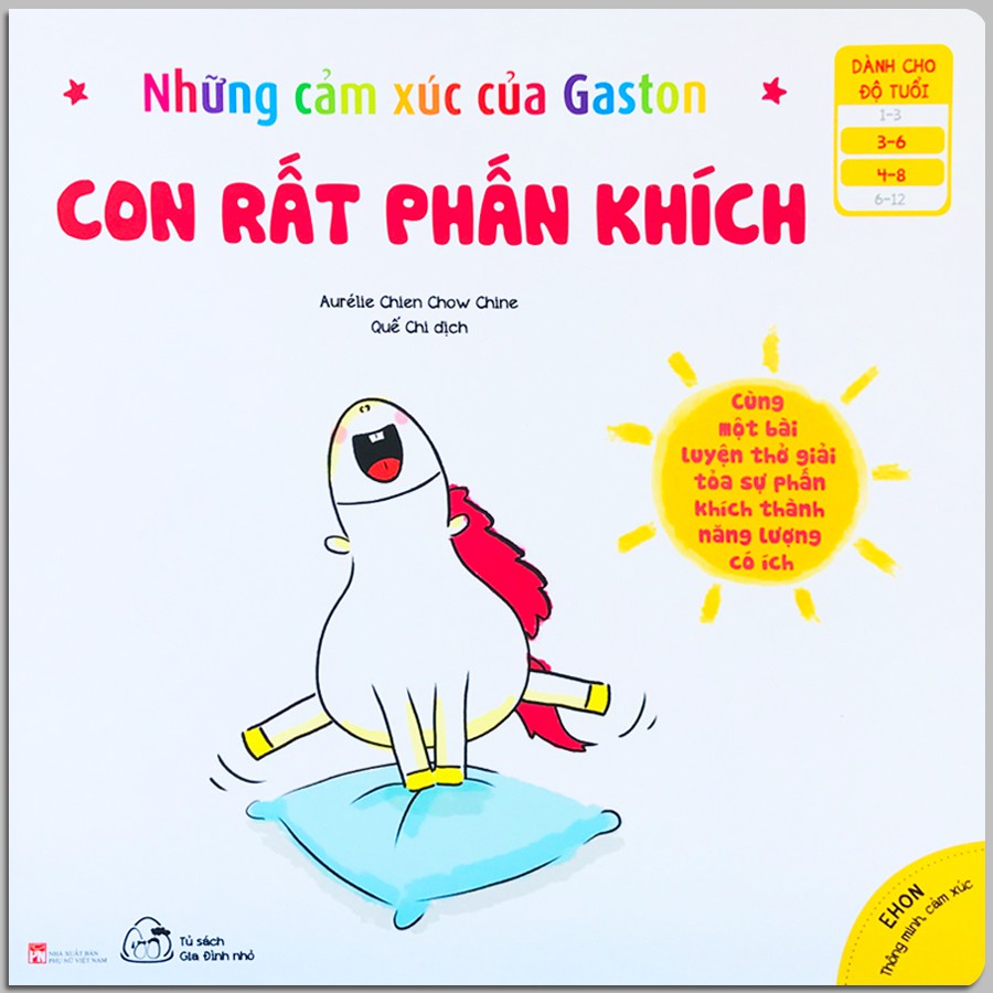 Sách Muki - Ehon Thông Minh, Cảm Xúc - Những Cảm Xúc Của Gaston (3-8 tuổi) (Bộ 6 quyển)