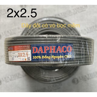 Dây cáp điên đôi.Daphaco 2x1.5 / 2x2.5 Dây Tròn.Bán lẻ theo mét