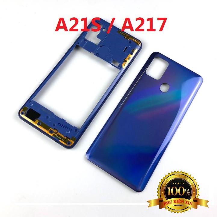 Nắp Lưng Samsung A21s / SM - A217 Thay Thế Tặng, Kèm Keo Lưng Hàng Chính Hãng