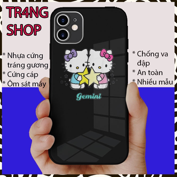 Ốp đt iphone kính cường lực cung hoàng đạo mịn siêu mỏng cho Iphone 6-12 TRANG SHOP OK-AMZCZOD005