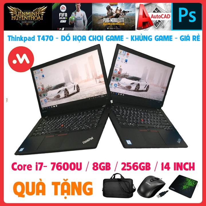 Laptop Lenovo Thinkpad T470 - i7 7600U, laptop cũ chơi game đồ họa nặng - Hàng nhập khẩu USA