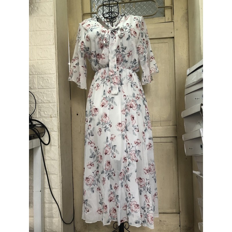 (CÓ SẴN) ĐẦM MAXI VOAN HOA ĐI BIỂN DU LỊCH CHỤP KỶ YẾU KỈ YẾU | BigBuy360 - bigbuy360.vn