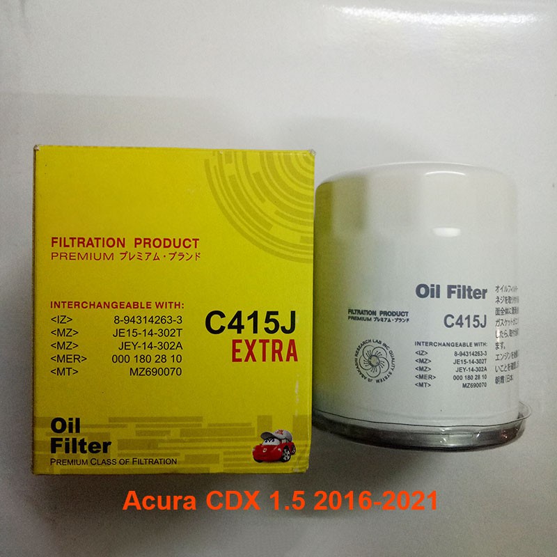 Lọc nhớt Acura CDX 1.5L 2016-2021 mã C809J của JS Asakashi Nhật Bản