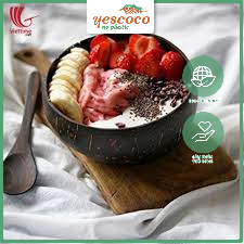 Bát Gáo Dừa Có Đế| YESCOCO XƯỞNG SẢN XUẤT