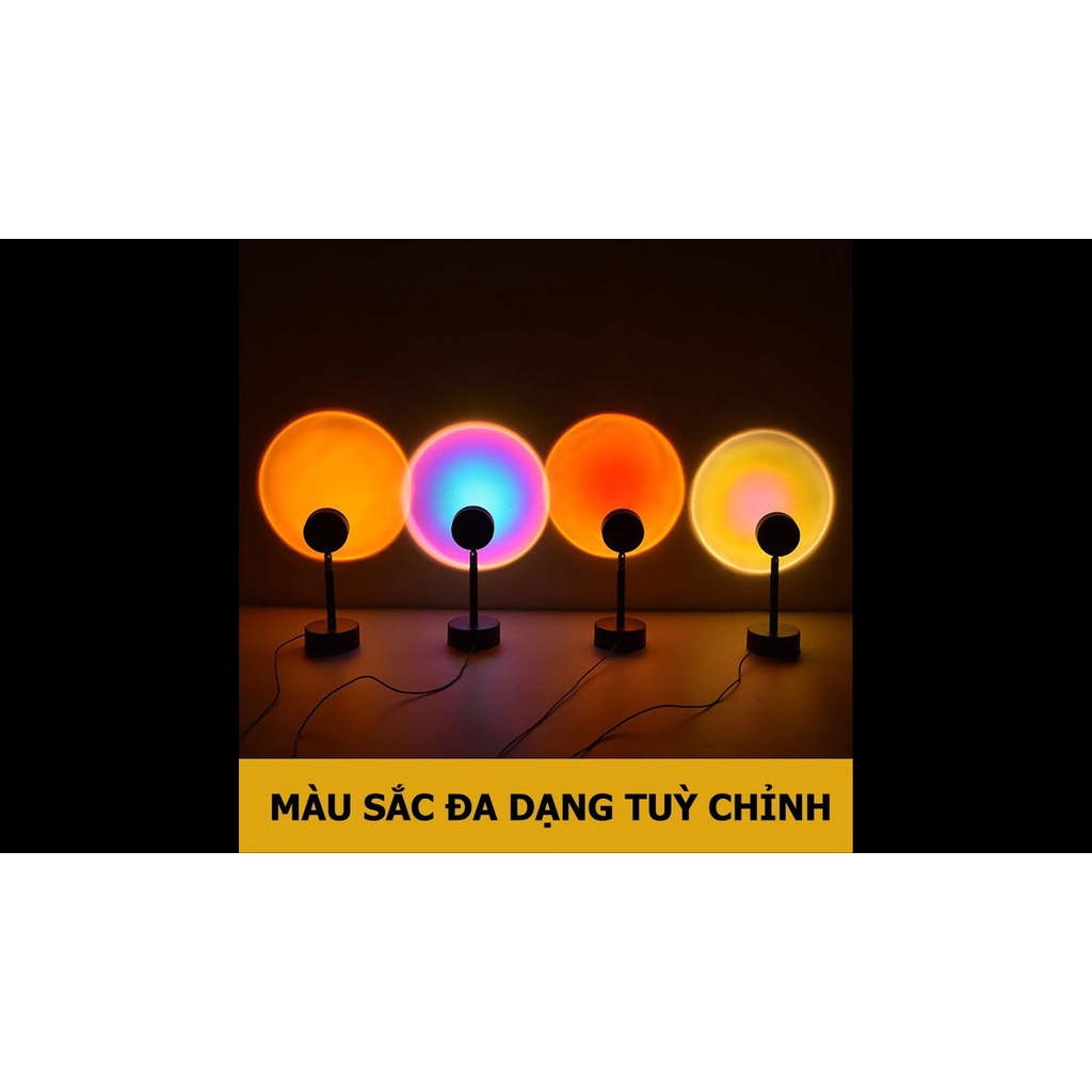 Đèn sống ảo đèn led tiktok trang trí quay tiktok 4 màu livestream decor trang trí đổi màu hoàng hôn,mặt trời