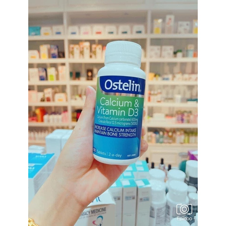 Viên Uống Bổ Sung Canxi Ostelin Calcium &amp; Vitamin D3 130 Viên