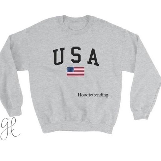 (Sử Dụng Phổ Biến) Áo Sweater Có Mũ Trùm Đầu Cơ Bản In Hình Cờ Mỹ Cơ Bản Dành Cho Nam Và Nữ Với 11 Màu Tùy Chọn