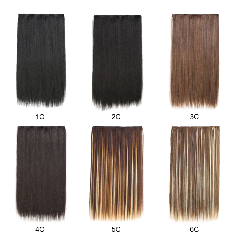 [Hàng mới về] Kẹp tóc giả thẳng dài không đường may cho nữ