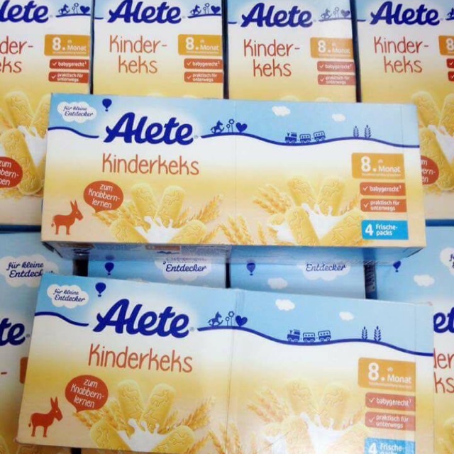Bánh ăn dặm Alete Kinder Keks -dành cho bé từ 8 tháng tuổi