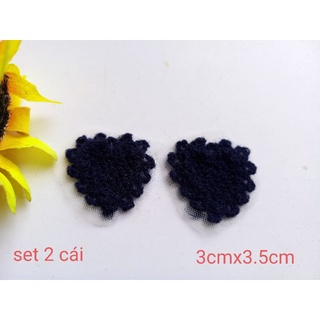 set 2 miếng, 3 miếng hình tim kết vải