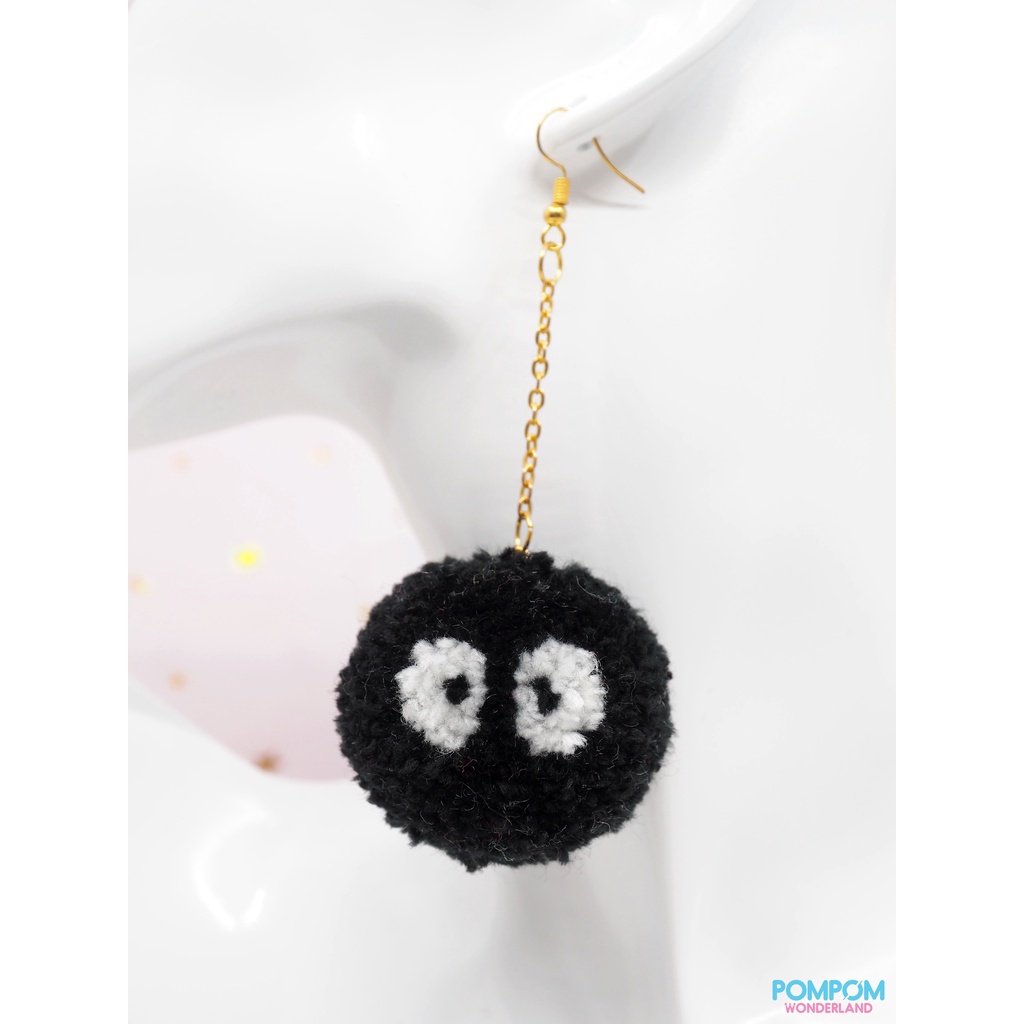 Bông Tai Handmade Totoro - Vô Diện - Susuwatari - Mèo Jiji - Pompom - Ghibli