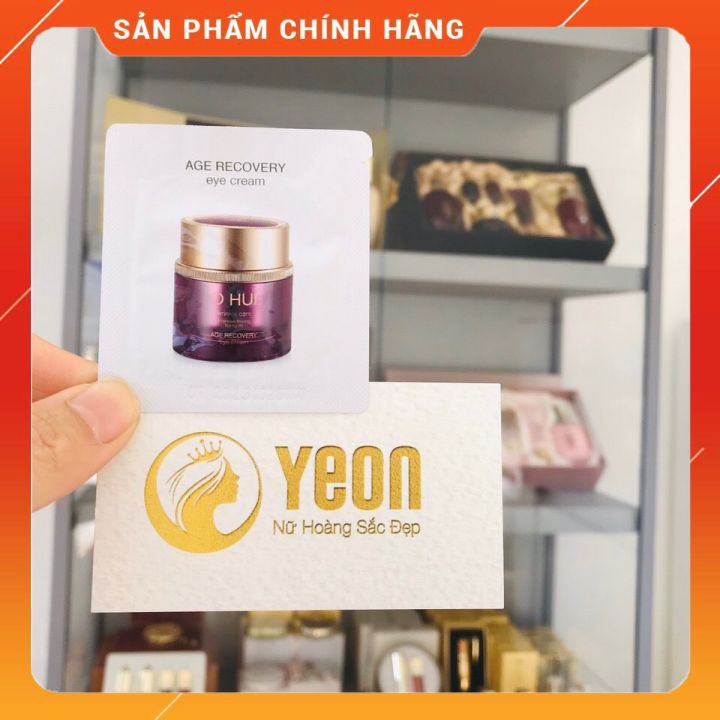 Gói Kem Dưỡng Chống Lão Hóa Vùng Mắt Ohui Age Recovery Eye Cream 1ml_𝐘𝐄𝐎𝐍 𝐋𝐔𝐗𝐔𝐑𝐘 𝐂𝐎𝐒𝐌𝐄𝐓𝐈𝐂𝐒